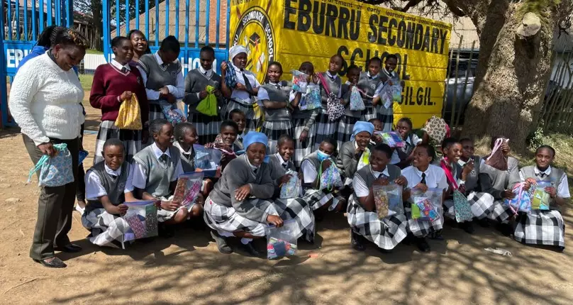 Sanitary products distributed during school outreach