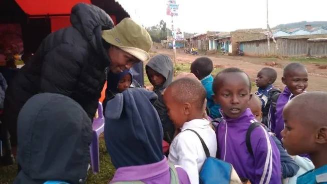 Children taking part in ministry in Eburru