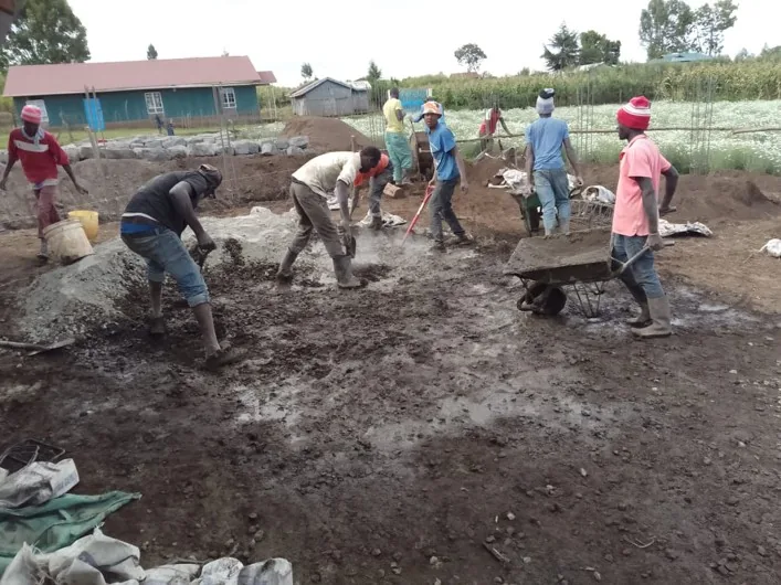 The church building site in Eburru