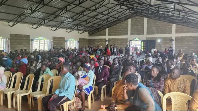 The Eburru church community gathered together