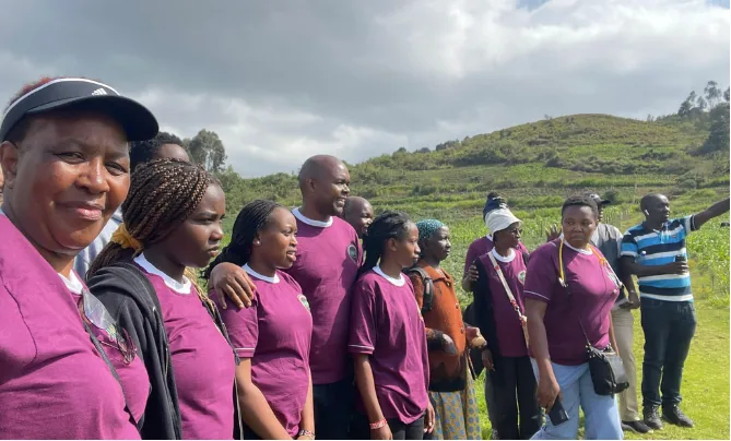 Volunteers serving during the Eburru mission